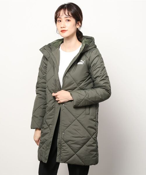 PUMA(プーマ)の「プーマ PUMA ESS パデッドコート レインセル、ウォームセル、ウィンドセル機能を搭載(ダウンジャケット/コート・レディース・ブラック/カーキ・XL/S/L/M)」の2枚目の写真