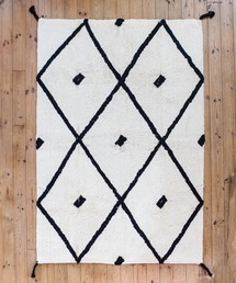 sarasa design | b2c チェック ラグマット|オーガニックコットン(ラグ/マット)