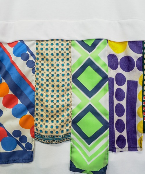 masterkey（マスターキー）の「masterkey マスターキー / CURTAINCALL-T ストールリメイクビッグシルエットカットソー / MK22S-C-20（Tシャツ/カットソー・メンズ・ブラック/イエロー/ホワイト・FREE）」の10枚目の写真