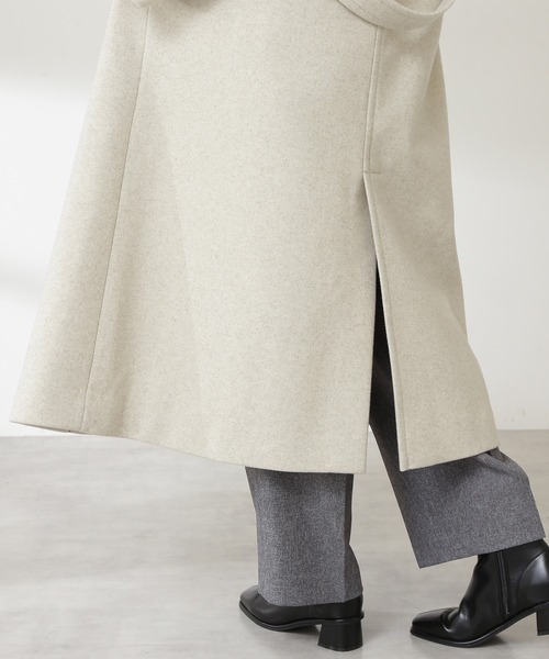 N.（N. Natural Beauty Basic）（エヌエヌナチュラルビューティーベーシック）の「【S Size Line】◆ビックカラーロングコート（その他アウター・レディース・チャコールグレー/ナチュラル/ブラウン・SMALL/MEDIUM）」の14枚目の写真