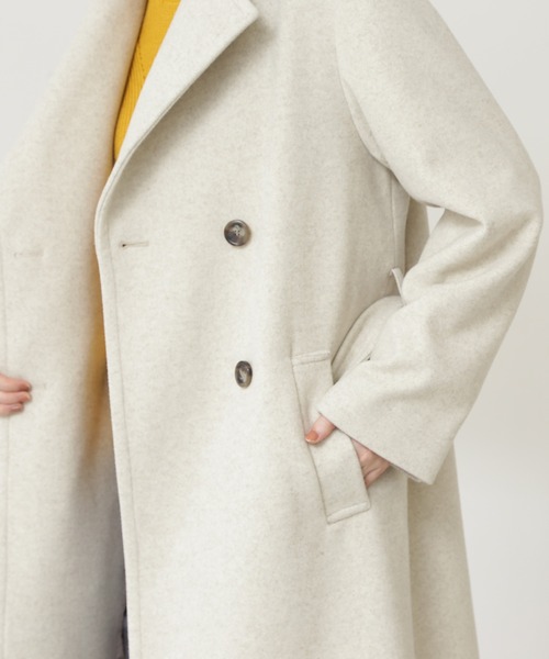 N.（N. Natural Beauty Basic）（エヌエヌナチュラルビューティーベーシック）の「【S Size Line】◆ビックカラーロングコート（その他アウター・レディース・チャコールグレー/ナチュラル/ブラウン・SMALL/MEDIUM）」の13枚目の写真