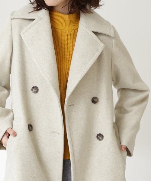 N.（N. Natural Beauty Basic）（エヌエヌナチュラルビューティーベーシック）の「【S Size Line】◆ビックカラーロングコート（その他アウター・レディース・チャコールグレー/ナチュラル/ブラウン・SMALL/MEDIUM）」の12枚目の写真