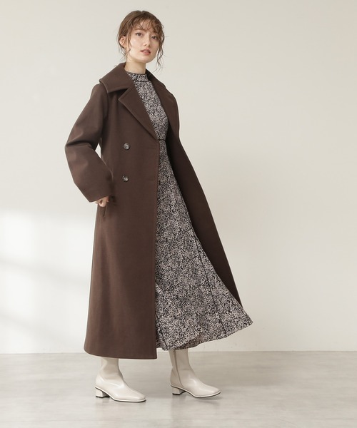 N.（N. Natural Beauty Basic）（エヌエヌナチュラルビューティーベーシック）の「【S Size Line】◆ビックカラーロングコート（その他アウター・レディース・チャコールグレー/ナチュラル/ブラウン・SMALL/MEDIUM）」の15枚目の写真