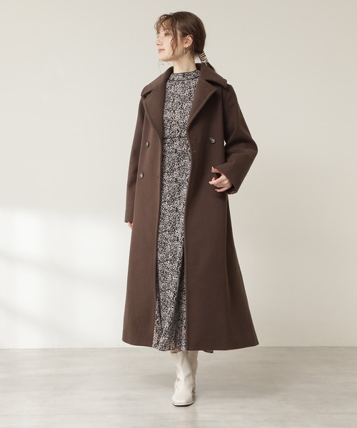 N.（N. Natural Beauty Basic）（エヌエヌナチュラルビューティーベーシック）の「【S Size Line】◆ビックカラーロングコート（その他アウター・レディース・チャコールグレー/ナチュラル/ブラウン・SMALL/MEDIUM）」の16枚目の写真