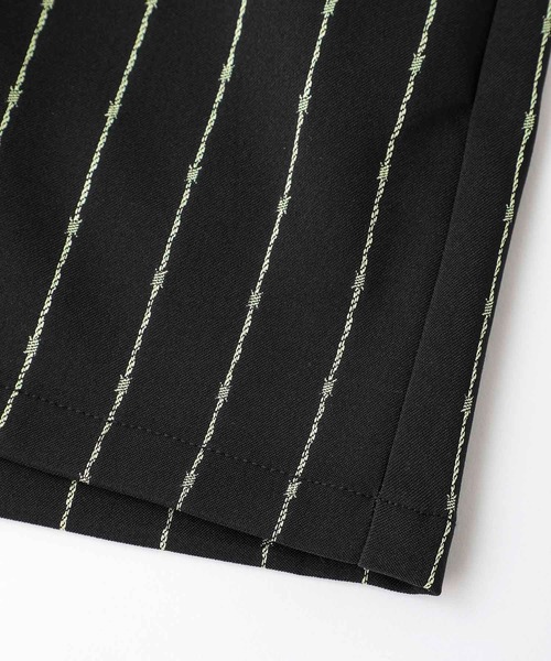 X-girl（エックスガール）の「BARBED WIRE PINSTRIPE SHORT PANTS（その他パンツ・レディース・ライトブルー/ブラック・S/M/XS）」の14枚目の写真