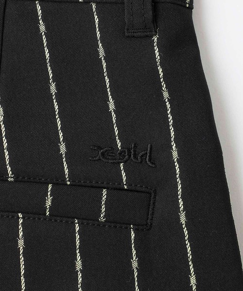 X-girl（エックスガール）の「BARBED WIRE PINSTRIPE SHORT PANTS（その他パンツ・レディース・ライトブルー/ブラック・S/M/XS）」の15枚目の写真