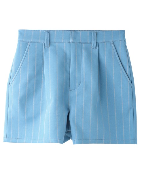 X-girl（エックスガール）の「BARBED WIRE PINSTRIPE SHORT PANTS（その他パンツ・レディース・ライトブルー/ブラック・S/M/XS）」の16枚目の写真