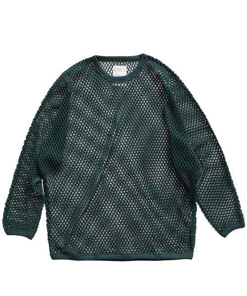 SHAREEF（シャリーフ）の「BIG MESH DOLMAN L/S T（Tシャツ/カットソー・メンズ・ブラック/グリーン/アイボリー・FREE）」の7枚目の写真