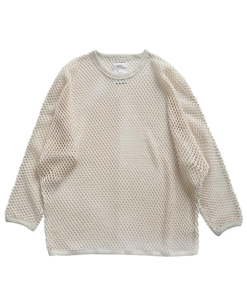 SHAREEF（シャリーフ）の「BIG MESH DOLMAN L/S T（Tシャツ/カットソー・メンズ・ブラック/グリーン/アイボリー・FREE）」の4枚目の写真