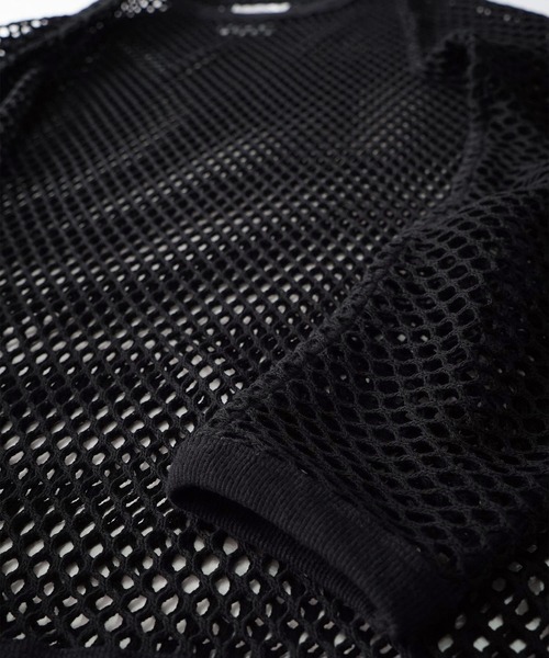 SHAREEF（シャリーフ）の「BIG MESH DOLMAN L/S T（Tシャツ/カットソー・メンズ・ブラック/グリーン/アイボリー・FREE）」の19枚目の写真