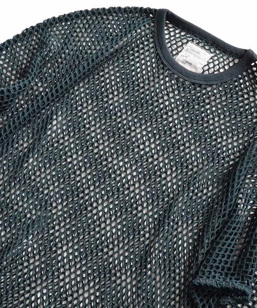 SHAREEF（シャリーフ）の「BIG MESH DOLMAN L/S T（Tシャツ/カットソー・メンズ・ブラック/グリーン/アイボリー・FREE）」の8枚目の写真