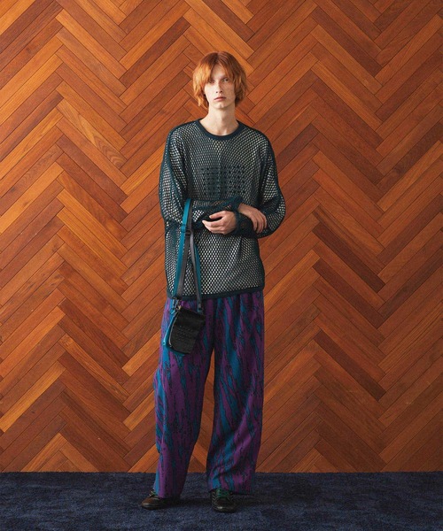 SHAREEF（シャリーフ）の「BIG MESH DOLMAN L/S T（Tシャツ/カットソー・メンズ・ブラック/グリーン/アイボリー・FREE）」の18枚目の写真