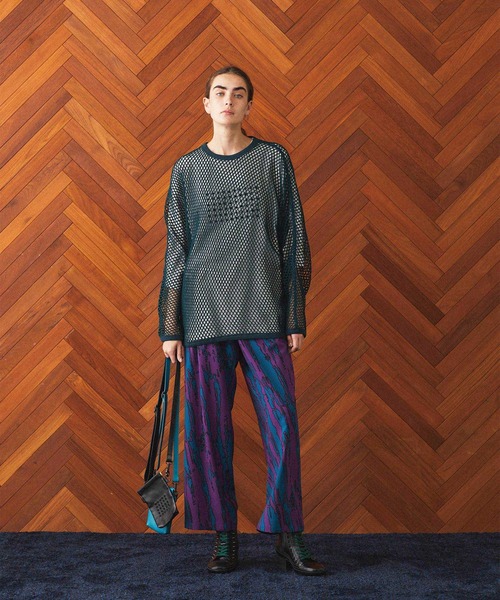 SHAREEF（シャリーフ）の「BIG MESH DOLMAN L/S T（Tシャツ/カットソー・メンズ・ブラック/グリーン/アイボリー・FREE）」の15枚目の写真