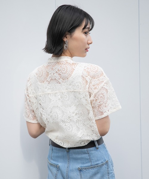 PAGEBOY（ページボーイ）の「半袖ブラウス（シャツ/ブラウス・レディース・ブラック・FREE）」の7枚目の写真