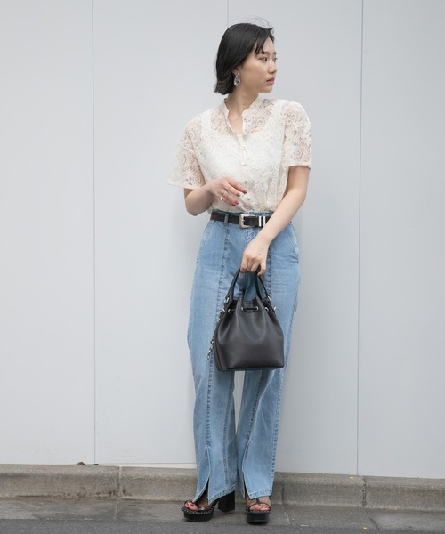 PAGEBOY（ページボーイ）の「半袖ブラウス（シャツ/ブラウス・レディース・ブラック・FREE）」の8枚目の写真