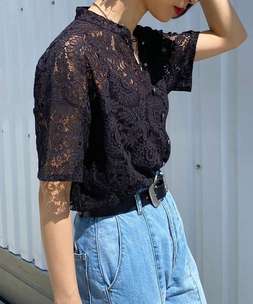 PAGEBOY（ページボーイ）の「半袖ブラウス（シャツ/ブラウス・レディース・ブラック・FREE）」の9枚目の写真