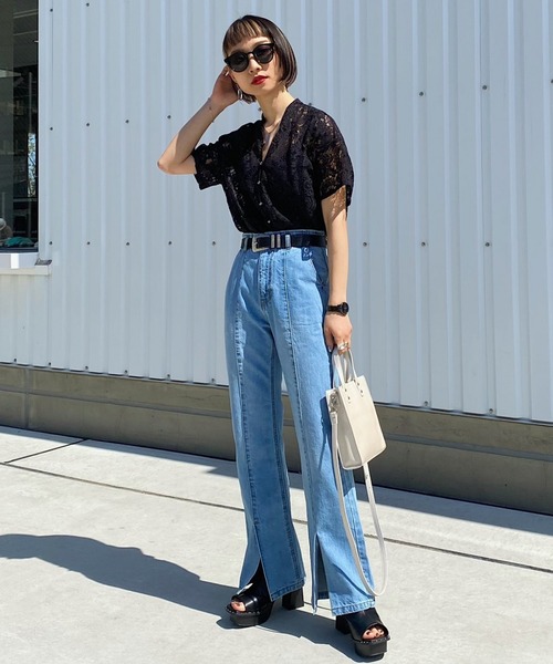 PAGEBOY（ページボーイ）の「半袖ブラウス（シャツ/ブラウス・レディース・ブラック・FREE）」の11枚目の写真