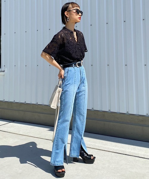 PAGEBOY（ページボーイ）の「半袖ブラウス（シャツ/ブラウス・レディース・ブラック・FREE）」の12枚目の写真