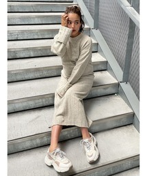 TRUNC 88 | Button Sleeve Knit One Piece(ワンピース)