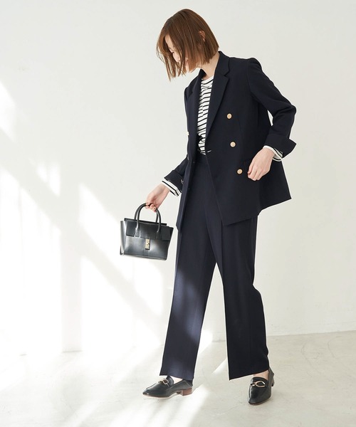 ROPE' PICNIC(ロペピクニック)の「セットアップ対応/センタープレスパンツ(その他パンツ・レディース・ベージュ/ネイビー・40/38/36)」の13枚目の写真
