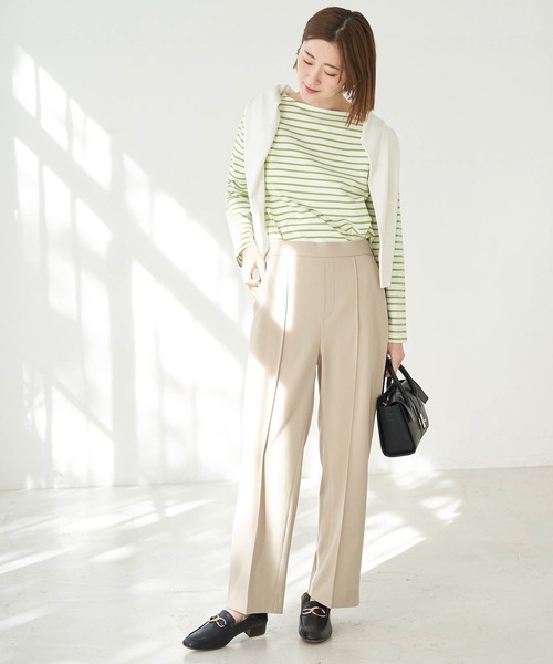 ROPE' PICNIC(ロペピクニック)の「セットアップ対応/センタープレスパンツ(その他パンツ・レディース・ベージュ/ネイビー・40/38/36)」の15枚目の写真
