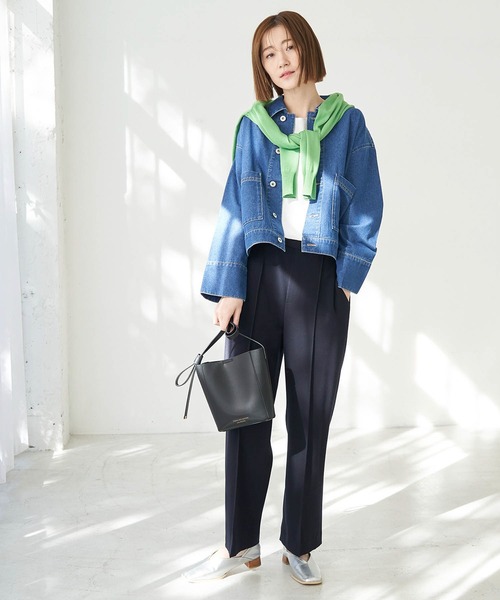 ROPE' PICNIC(ロペピクニック)の「セットアップ対応/センタープレスパンツ(その他パンツ・レディース・ベージュ/ネイビー・40/38/36)」の16枚目の写真