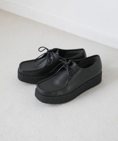 LOWRYS FARM（ローリーズファーム）の「モカシューズ　259967（その他シューズ・レディース・ブラック/ベージュ・MEDIUM/LARGE）」の2枚目の写真