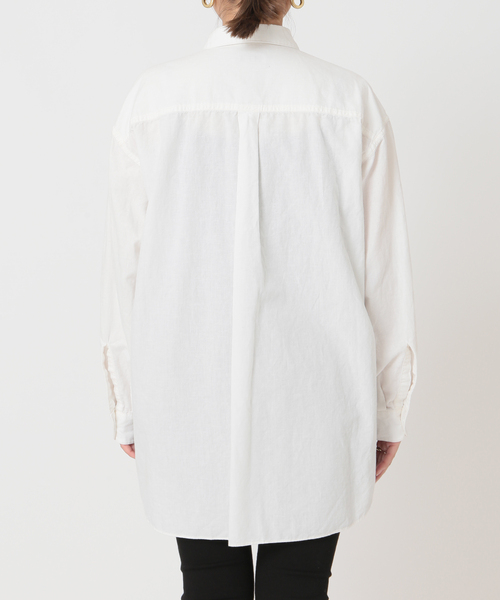 JOURNAL STANDARD（ジャーナルスタンダード）の「コットンリネンシャンブレーシャツ◆（シャツ/ブラウス・レディース・ホワイト/ブルー・FREE）」の7枚目の写真