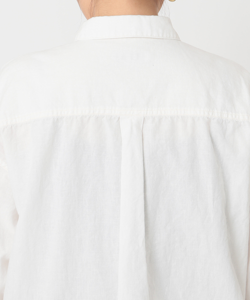 JOURNAL STANDARD（ジャーナルスタンダード）の「コットンリネンシャンブレーシャツ◆（シャツ/ブラウス・レディース・ホワイト/ブルー・FREE）」の8枚目の写真