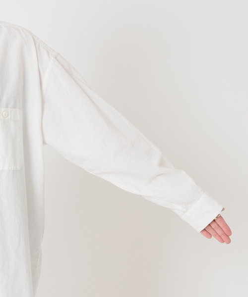 JOURNAL STANDARD（ジャーナルスタンダード）の「コットンリネンシャンブレーシャツ◆（シャツ/ブラウス・レディース・ホワイト/ブルー・FREE）」の10枚目の写真