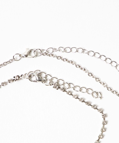 WEGO(ウィゴー)の「WEGO/【2点セット】バタフライネックレス(ネックレス・レディース・シルバー・FREE)」の2枚目の写真