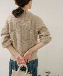 URBAN RESEARCH DOORS | ハイネックアイレットプルオーバー(ニット/セーター)