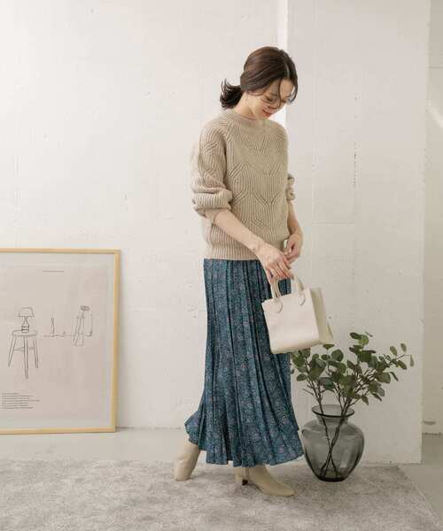 URBAN RESEARCH DOORS(アーバンリサーチドアーズ)の「ハイネックアイレットプルオーバー(ニット/セーター・レディース・ネイビー/グレー系その他/ピンク系その他・ONE)」の17枚目の写真