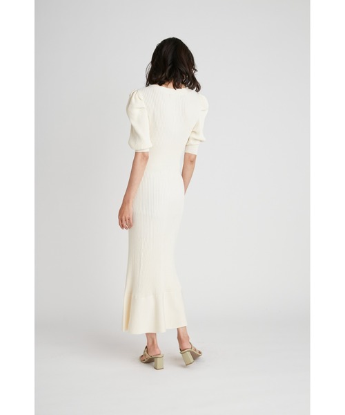 SNIDEL（スナイデル）の「フロントボタンリブニットワンピース