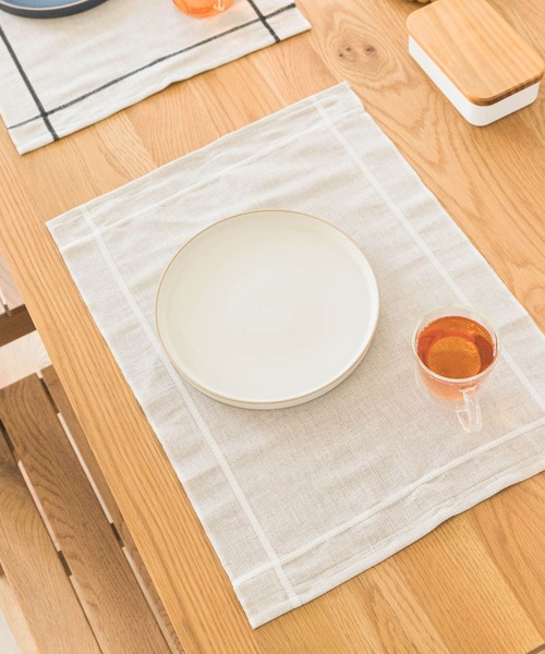 DOORS LIVING PRODUCTS コットンリネンランチマット ライン