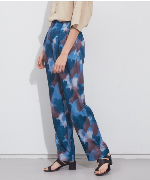 NOMINE(ノミネ)の「後ろゴムハイウエストタックパンツ(その他パンツ・レディース・イエロー/ダークグリーン/ベージュ/オレンジ系その他・S/M)」の2枚目の写真