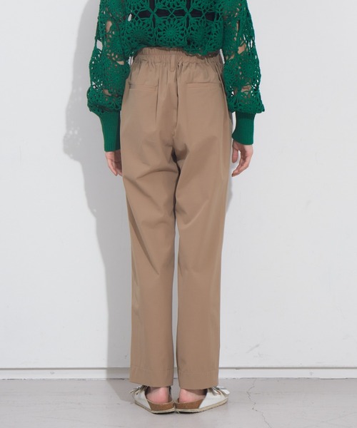NOMINE(ノミネ)の「後ろゴムハイウエストタックパンツ(その他パンツ・レディース・イエロー/ダークグリーン/ベージュ/オレンジ系その他・S/M)」の8枚目の写真