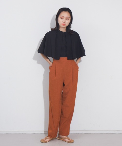 NOMINE(ノミネ)の「後ろゴムハイウエストタックパンツ(その他パンツ・レディース・イエロー/ダークグリーン/ベージュ/オレンジ系その他・S/M)」の16枚目の写真