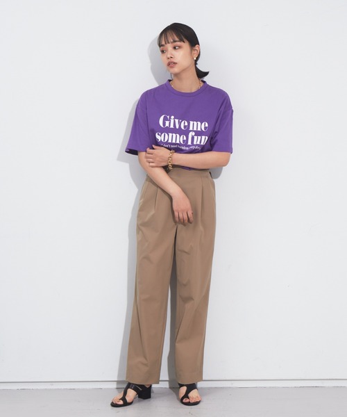 NOMINE(ノミネ)の「後ろゴムハイウエストタックパンツ(その他パンツ・レディース・イエロー/ダークグリーン/ベージュ/オレンジ系その他・S/M)」の21枚目の写真