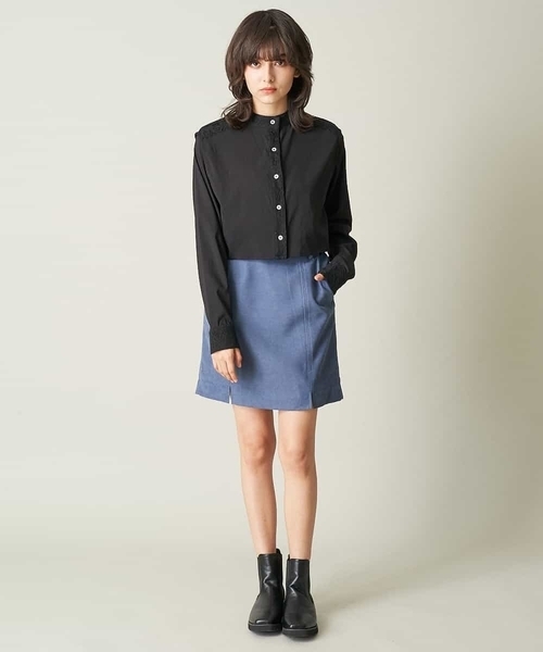 A de a.v.v（アードアー・ヴェ・ヴェ）の「レースドッキングベスト&ブラウスセット（シャツ/ブラウス・レディース・ブラック/ホワイト/ベージュ・36/38）」の21枚目の写真