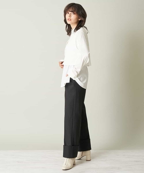 A de a.v.v（アードアー・ヴェ・ヴェ）の「レースドッキングベスト&ブラウスセット（シャツ/ブラウス・レディース・ブラック/ホワイト/ベージュ・36/38）」の17枚目の写真