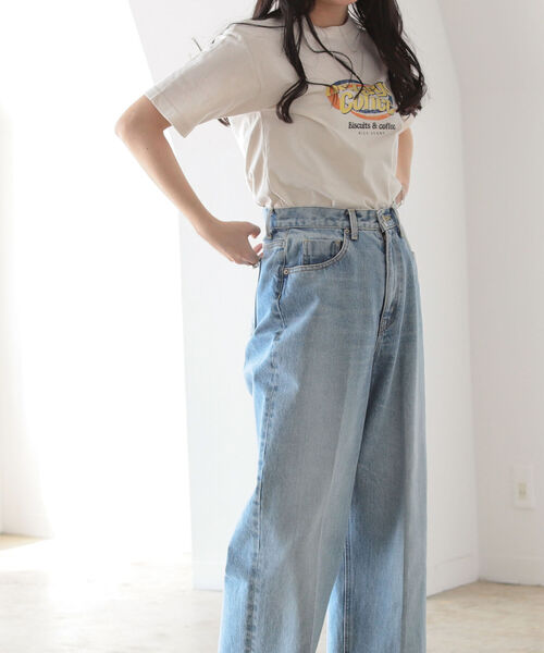 BeAMS DOT（ビームスドット）の「【WEB限定】BeAMS DOT / ヴィンテージ風 ロゴプリントTシャツ（Tシャツ/カットソー・レディース・アイボリー/スミクロ・ONE SIZE）」の8枚目の写真