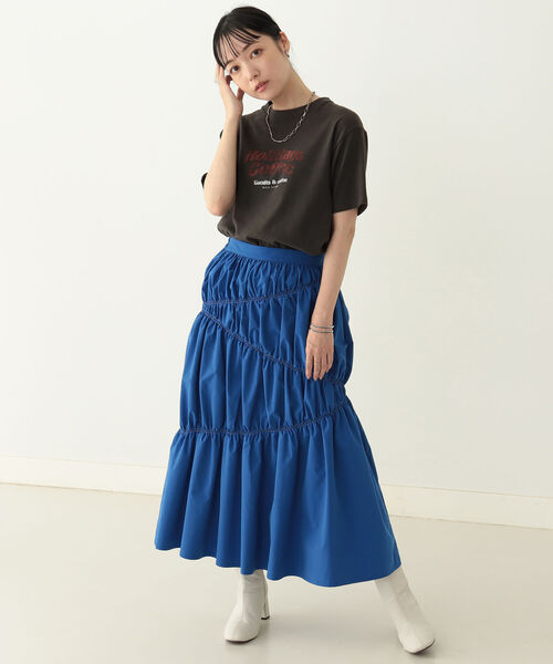 BeAMS DOT（ビームスドット）の「【WEB限定】BeAMS DOT / ヴィンテージ風 ロゴプリントTシャツ（Tシャツ/カットソー・レディース・アイボリー/スミクロ・ONE SIZE）」の22枚目の写真