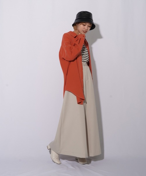 LC/LLLサスペンダー付ワイドパンツ