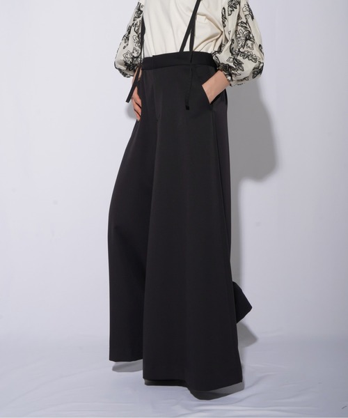 LC/LLLサスペンダー付ワイドパンツ