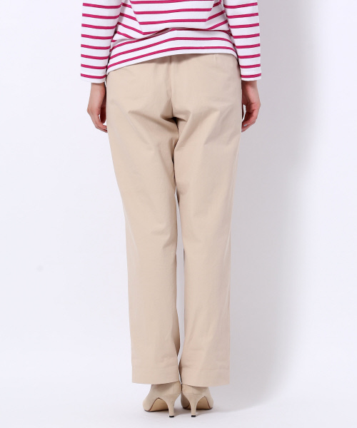 MYSELF ABAHOUSE（マイセルフアバハウス）の「コットンツイル ワイドチノパンツ（チノパンツ・レディース・ベージュ/カーキ・SMALL/LARGE/MEDIUM）」の9枚目の写真