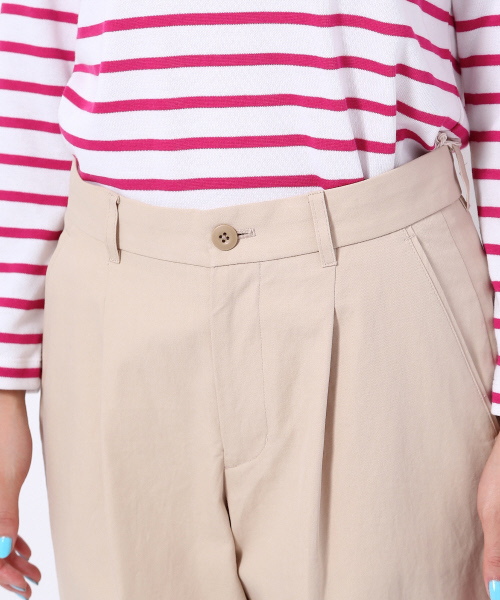 MYSELF ABAHOUSE（マイセルフアバハウス）の「コットンツイル ワイドチノパンツ（チノパンツ・レディース・ベージュ/カーキ・SMALL/LARGE/MEDIUM）」の11枚目の写真