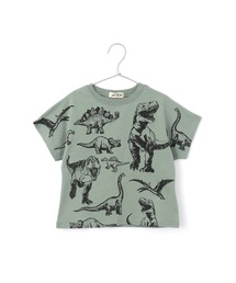 いろんな恐竜柄半袖Tシャツ■80～140cm
