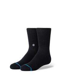 STANCE（スタンス）の「【STANCE/スタンス】ICON ST KIDS /無地ワンポイントデザインキッズハイソックス（ソックス/靴下・キッズ）」