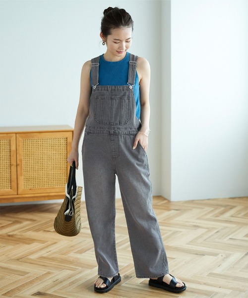 titivate（ティティベイト）の「ヴィンテージライクオーバーオール/サロペット（サロペット/オーバーオール・レディース・ネイビー/グレー/オフホワイト/ブルー・S/M）」の10枚目の写真